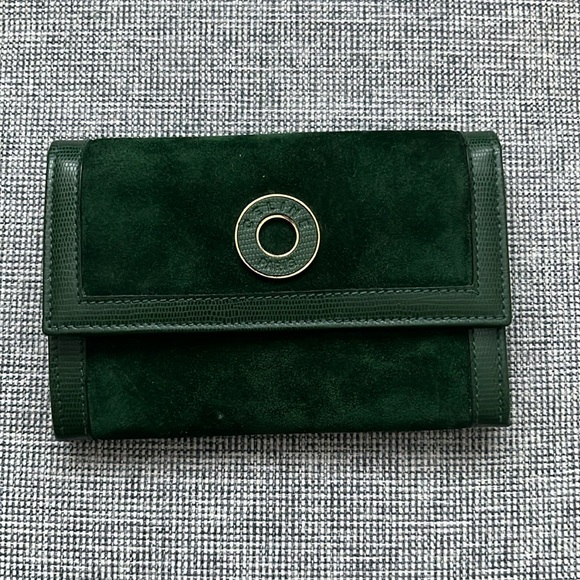 ✨Authentic EUC RARE GREEN Celine Compact Wallet - Picture 1 of 11